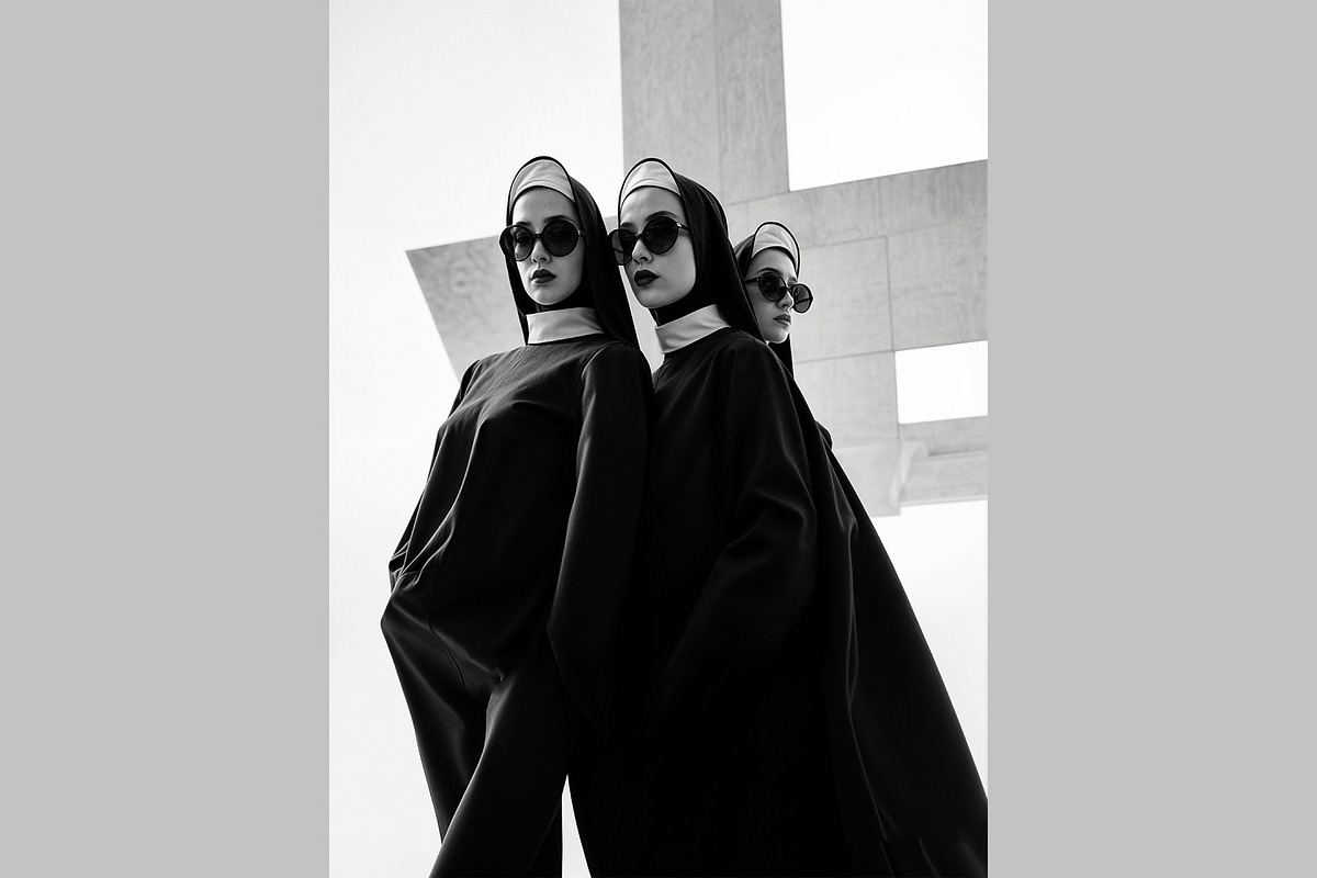 Modern Nun Fashion, a Person Illustration by StockVerse Creative (Photo 3 of 4)