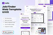 Adify Job Finder Web Template UI Kit, an UI Kit Template by Lumina_ui_ux202 (Thumbnail 1 of 7)