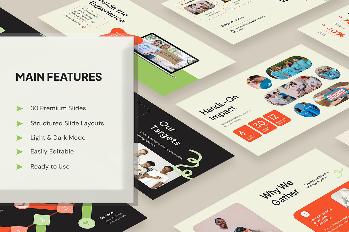 Kindora - Charity Event PowerPoint, a Presentation Template by New Coral Design (Photo 2 of 10)