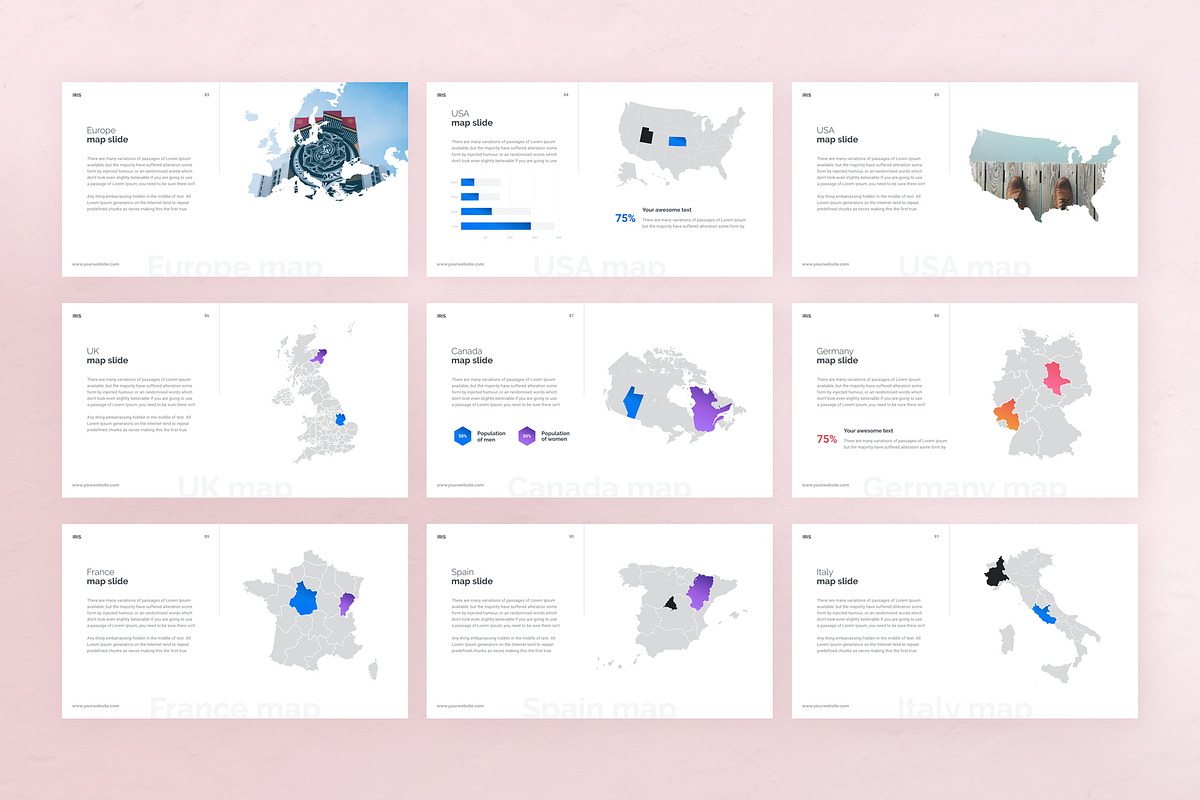 IRIS Creative PowerPoint Template, a Presentation Template by Vladislav Muslakov (Photo 14 of 15)