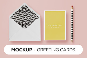 Mockup - HappyChic Card & Envelope, a Print Template by tomodachi studio