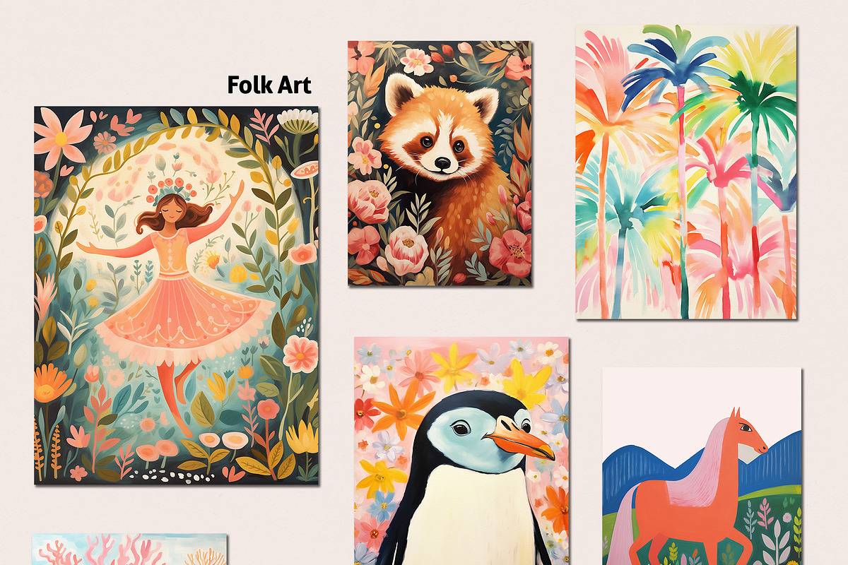 Maximalist Art for Kids Room, a Background Graphic by Essentially Nomadic (Photo 9 of 12)