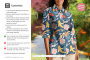 Ladies Linen Blouse Cava Mockup, a Shirt Mockup by Mockup Scene (Thumbnail 7 of 10)