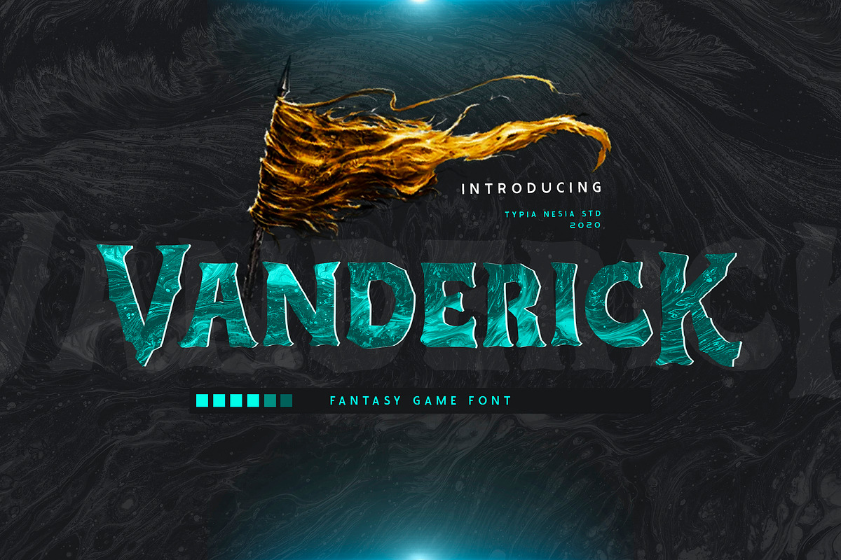 Vanderick - Fantasy Game Font, a Font by Typia Nesia (Photo 1 of 11)