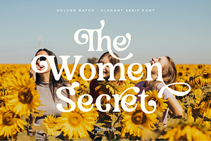 Golden Batch - Elegant Serif Font