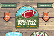 American Football Patches, a Graphic by sivVector (Thumbnail 2 of 2)