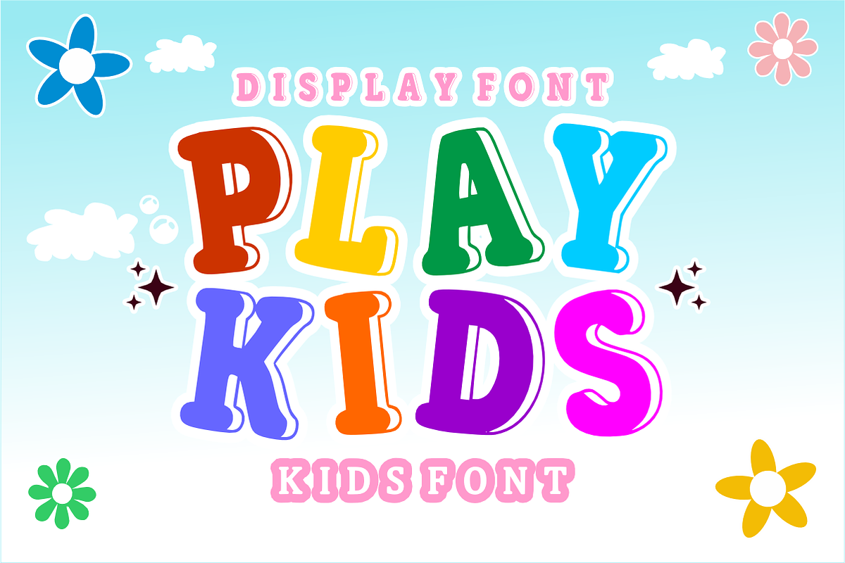 Rainbow Squash - Cute Playful Font, a Slab Serif Font by KiddoGlyphs Studio (Photo 2 of 4)