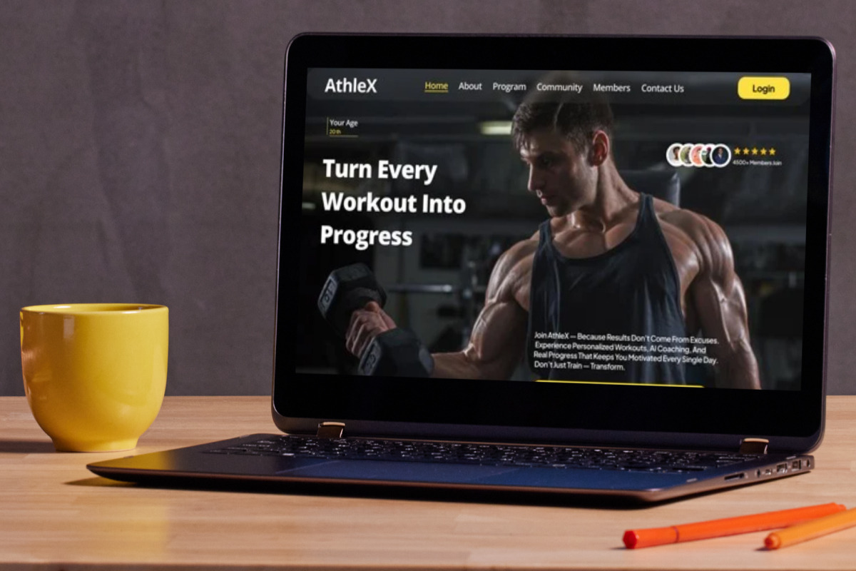AthleX – Virtual Trainer Landing Pag, a Landing Page Template by productype1 (Photo 5 of 5)