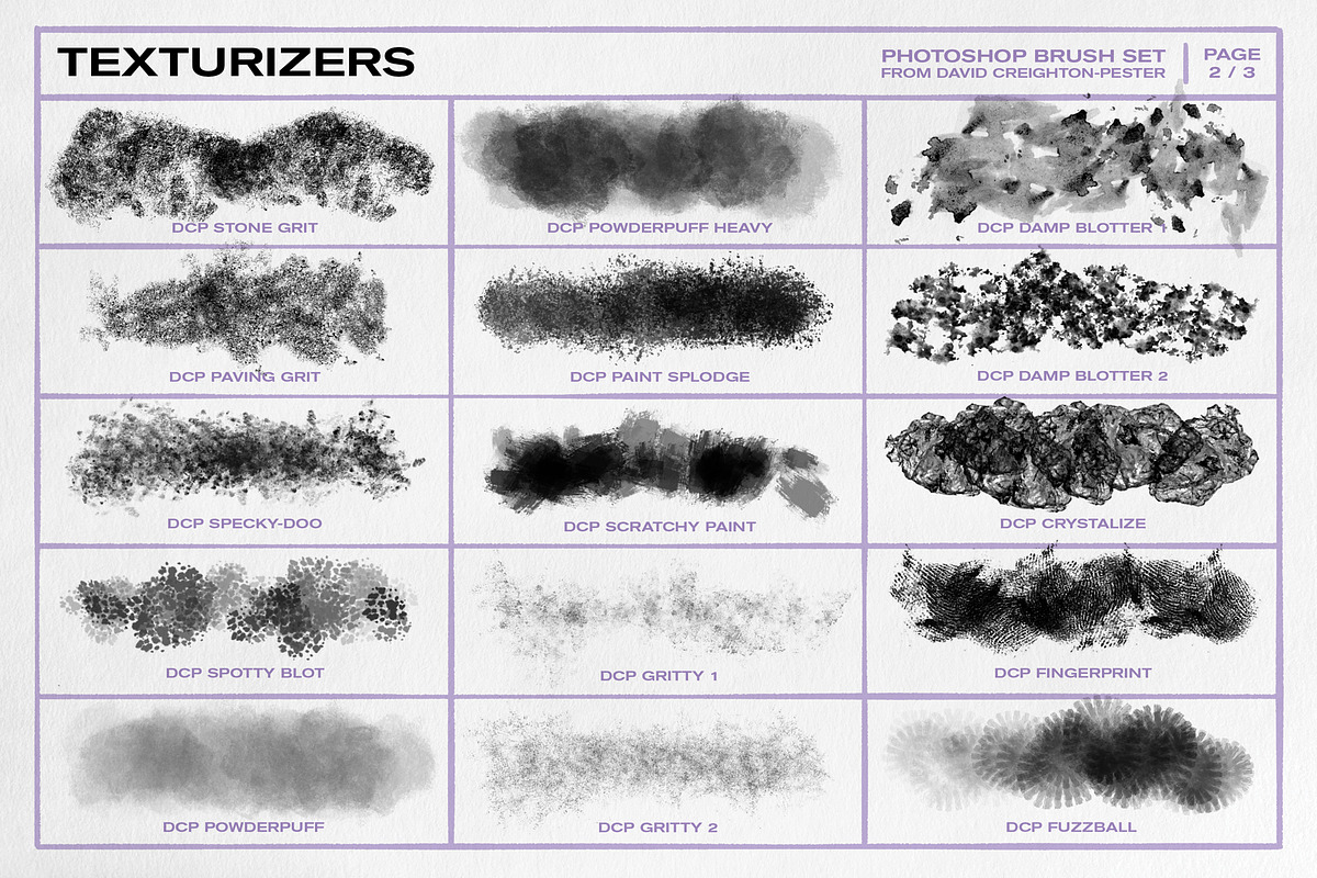Photoshop Texturizer Brushes, a Brush Add-On by David Creighton-Pester (Photo 3 of 4)