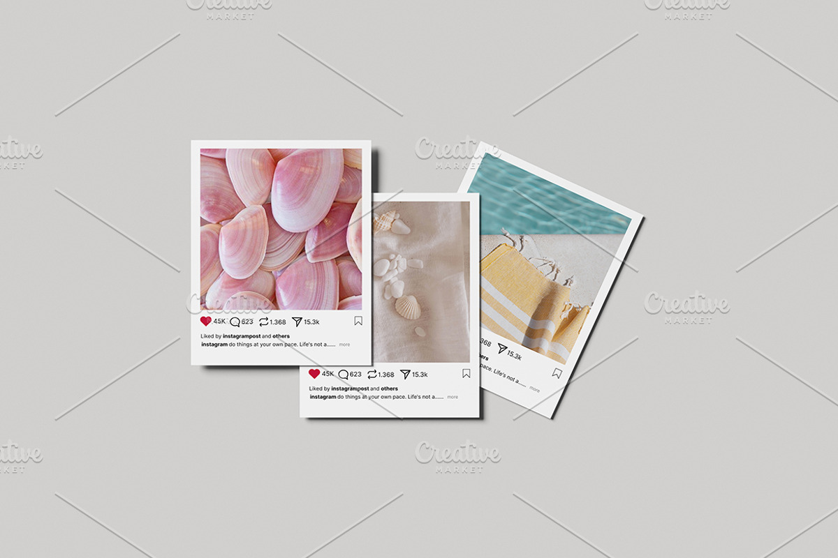 Minimal Instagram Post Mockup, an Advertising Mockup by Gatamotion (Photo 2 of 5)