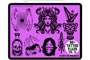 Tattoo Flash Vol. 21 - Stamp Set, a Brush Add-On by LA Studio Sthlm (Thumbnail 3 of 6)