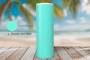 3D Animated Skinny Tumbler Mockup