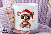Yarn Crochet Christmas Reindeer PNG, an Illustration by Daily.Designs (Thumbnail 5 of 10)