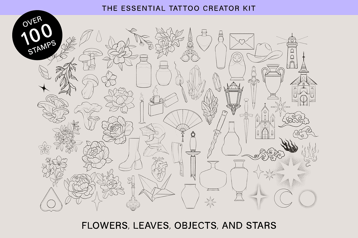 The Essential Tattoo Creator Kit, a Brushes & More by Good Kid Studio (Photo 4 of 8)