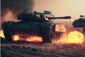 Tanks On Battlefield