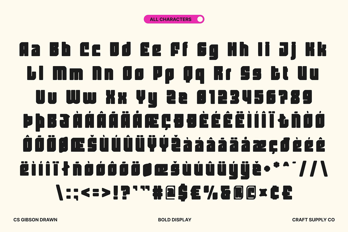 CS Gibson Drawn, a Sans Serif Font by Craft Supply Co. (Photo 8 of 8)