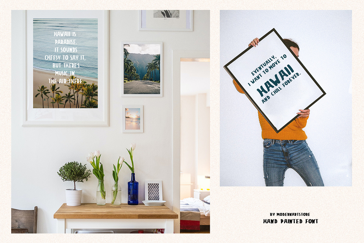 Hello Hawaii - Modern Font, a Sans Serif Font by Spark Studio Brushes (Photo 5 of 7)