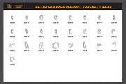 Retro Cartoon Mascot Toolkit, a Brush Add-On by Brian Ritter Design (Thumbnail 10 of 13)