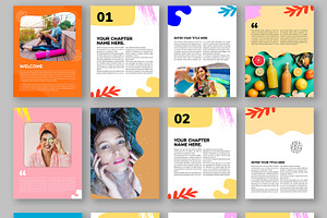 Colorful E-book Design Template