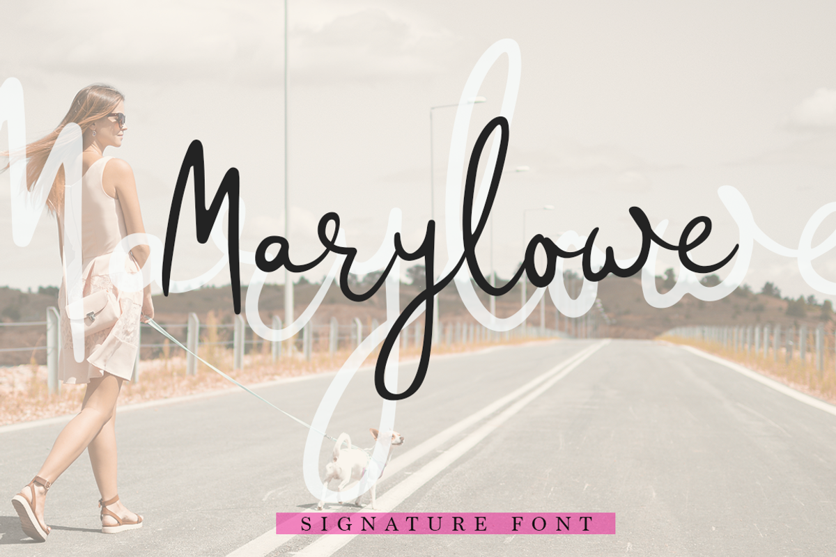 Marylowe, a Script Font by Larin Type Co. (Photo 1 of 6)