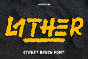 Lather – Street Brush Font, a Handwritten Font by kangfont Studio (Thumbnail 2 of 11)