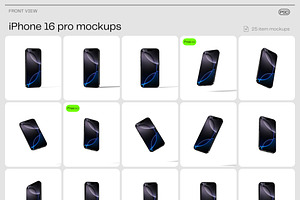 IPhone 16 Pro Mockups 49 PSD