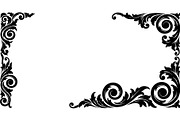 Premium Swirl Leaf Corner Frame, a Decorative Illustration by Creativeshirt (Thumbnail 15 of 20)