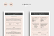 2 Page Resume & Cover Letter, a Resume Template by Glowing Pieces (Thumbnail 1 of 5)
