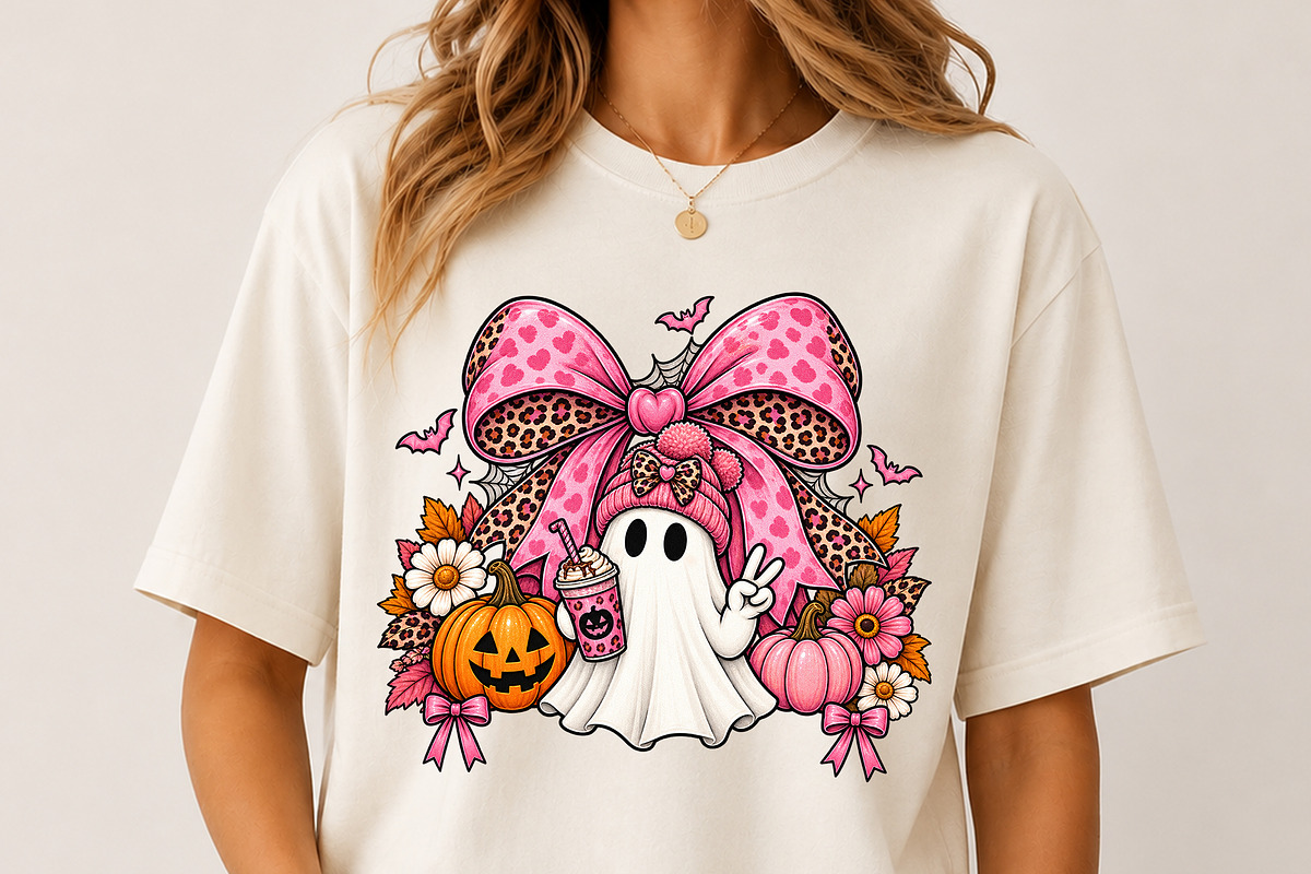 Spooky But Make It CutePinkGhost PNG, an Object Graphic by Star Graphic Design (Photo 4 of 11)