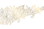 Flowers and Leaves Line Luxury Art, a Pattern Graphic by Marylia (Thumbnail 19 of 27)