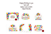 Happy Birthday to you text Clipart, a Decorative Illustration by VetalStock (Thumbnail 1 of 12)
