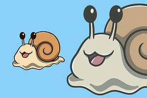 Cute Snail Cartoon