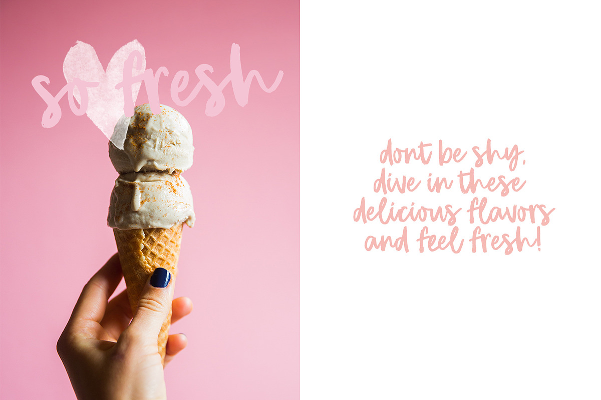 Girl Crush bold brush font preview 4