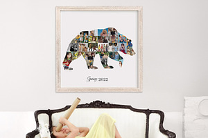 Bear Photo Collage Template