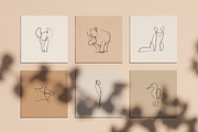 Animals - One Line Drawings, an Animal Illustration by Delightful Design (Thumbnail 5 of 9)