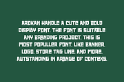 Arokan Handle - Round Font, a Sans Serif Font by Iqsiart Studio (Thumbnail 3 of 7)