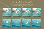 Gold Foil Alchemy Elements Instagram, an Object Graphic by Illumineer Media & Design (Thumbnail 4 of 10)