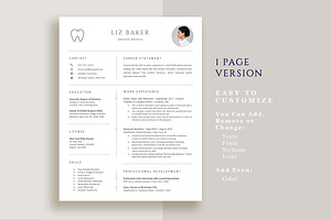 Dental Resume, Dentist Resume Word