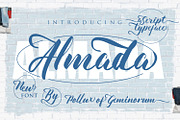 Almada, a Script Font by Pollux of Geminorum (Thumbnail 1 of 12)