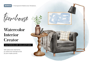 Watercolor Interior Creator