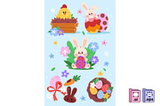 Springtime Easter Celebrations, a Seasonal Illustration by MISS CHATZ (Thumbnail 2 of 3)