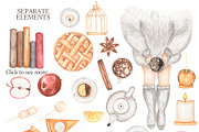 Watercolor Autumn Aesthetic, a Decorative Illustration by MayaNavits (Thumbnail 4 of 14)
