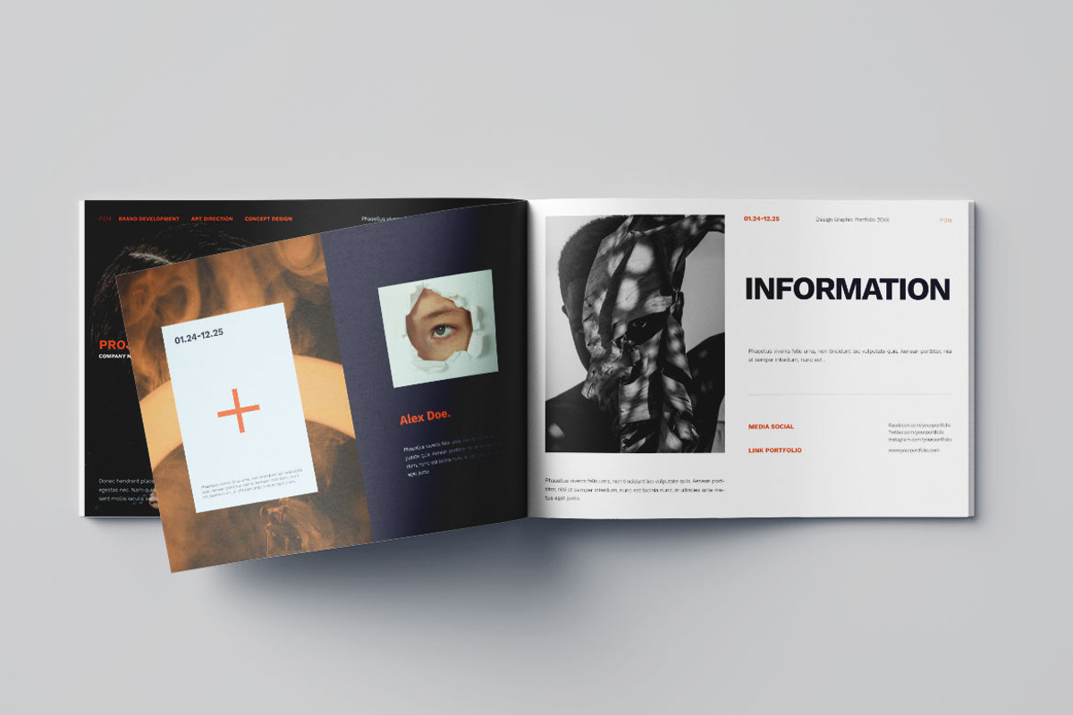 Graphic Design Portfolio Vol.20, a Brochure Template by Bewalrus Studio (Photo 6 of 10)