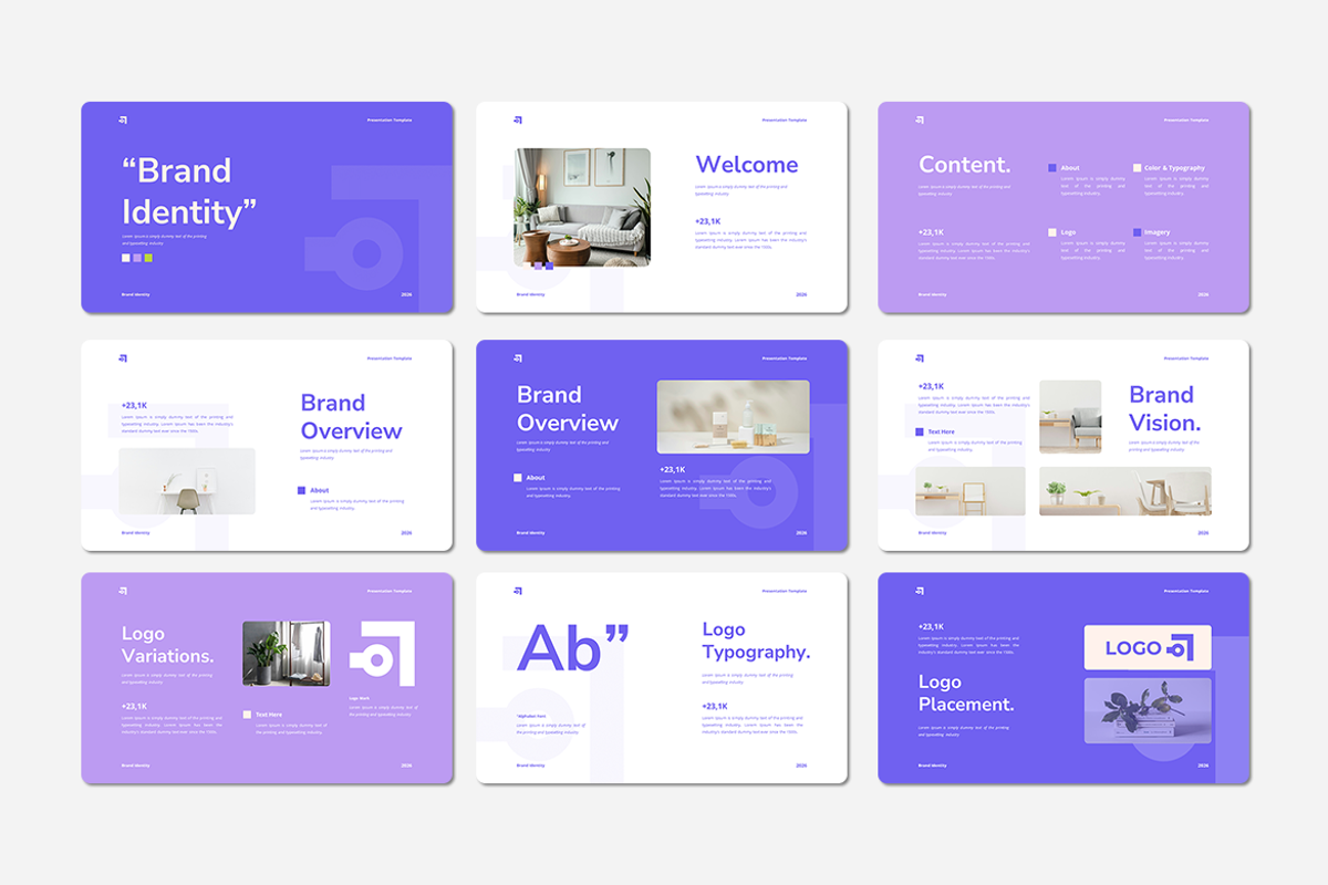 Brand Identity - Google Slides, a Presentation Template by QR Design Studio (Photo 2 of 3)