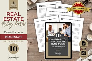 DONE-FOR-YOU REALTOR BLOGS - VER 1.