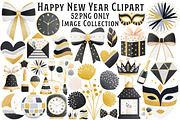 Black and Gold New Year 2026 Clipart, an Illustration by Dream Creation (Thumbnail 1 of 5)