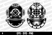 Vintage deep sea diver helmet, an Object Illustration by Vectorhight (Thumbnail 4 of 4)