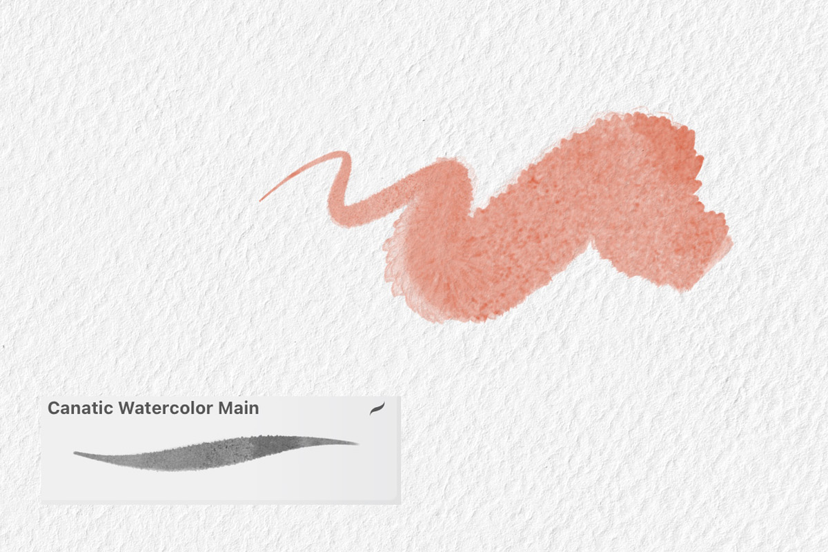 Watercolor Brushes for Procreate App, a Brush Add-On by Canatic (Photo 3 of 9)