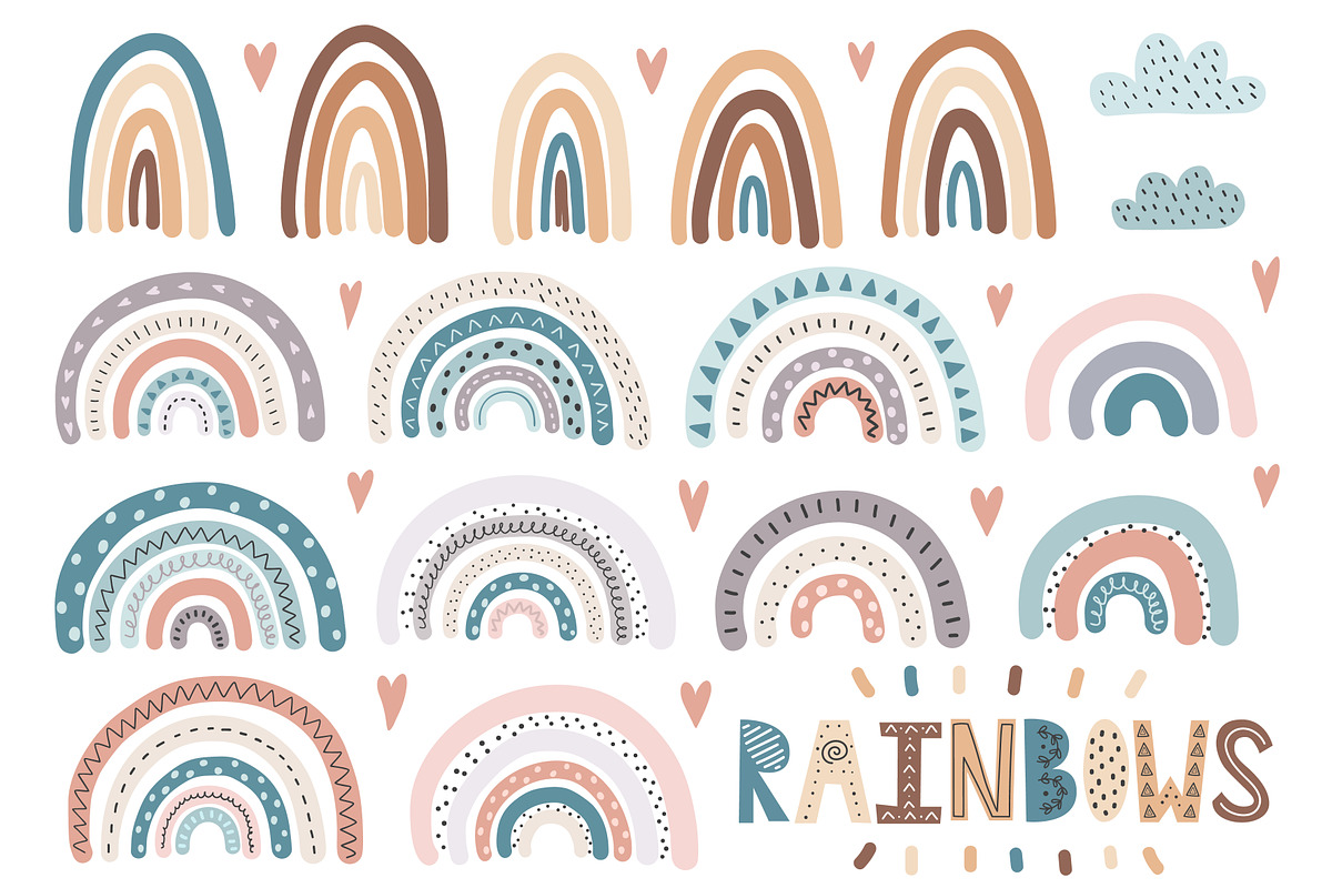 Cats and Rainbows Graphic Pack, an Animal Illustration by Gulnara Sabirova (Photo 13 of 17)
