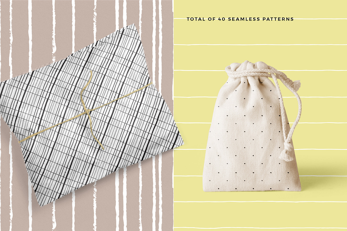 Grids & Lines Seamless Patterns, a Pattern Graphic by Youandigraphics (Photo 4 of 12)